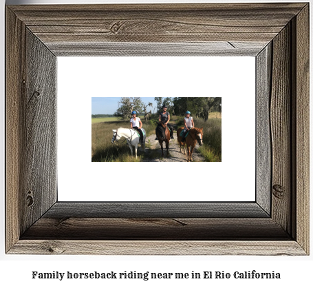 family horseback riding near me in El Rio, California